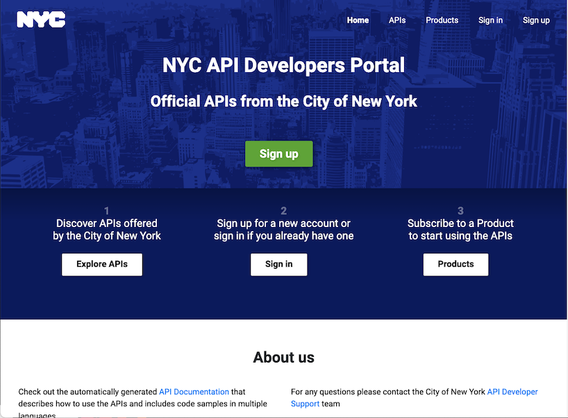 Home page
