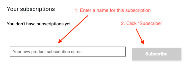 Subscribe to v2